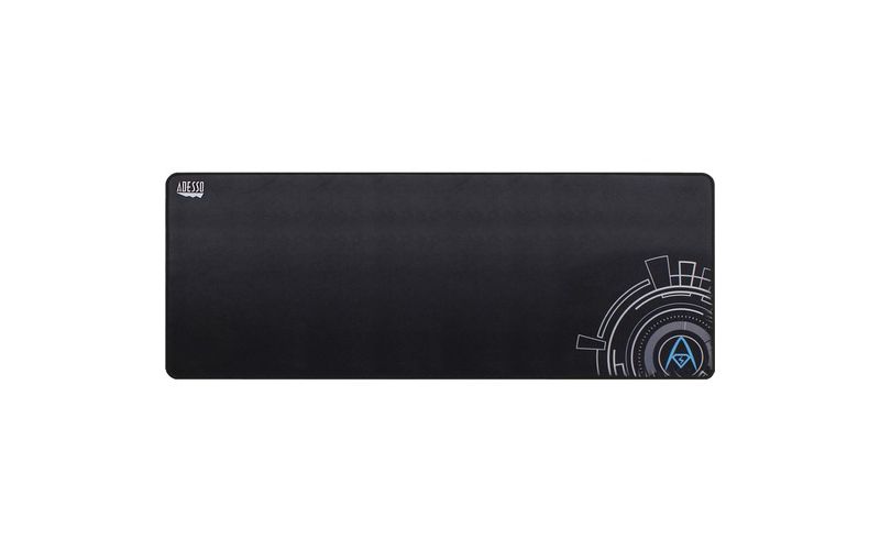 Adesso TRUFORM P104 - 32 x 12 Inches Gaming Mouse Pad - Textured - 0.1" x 12" Dimension - Black - Rubber Base, Cloth, Fiber - Anti-slip, Scratch Proof