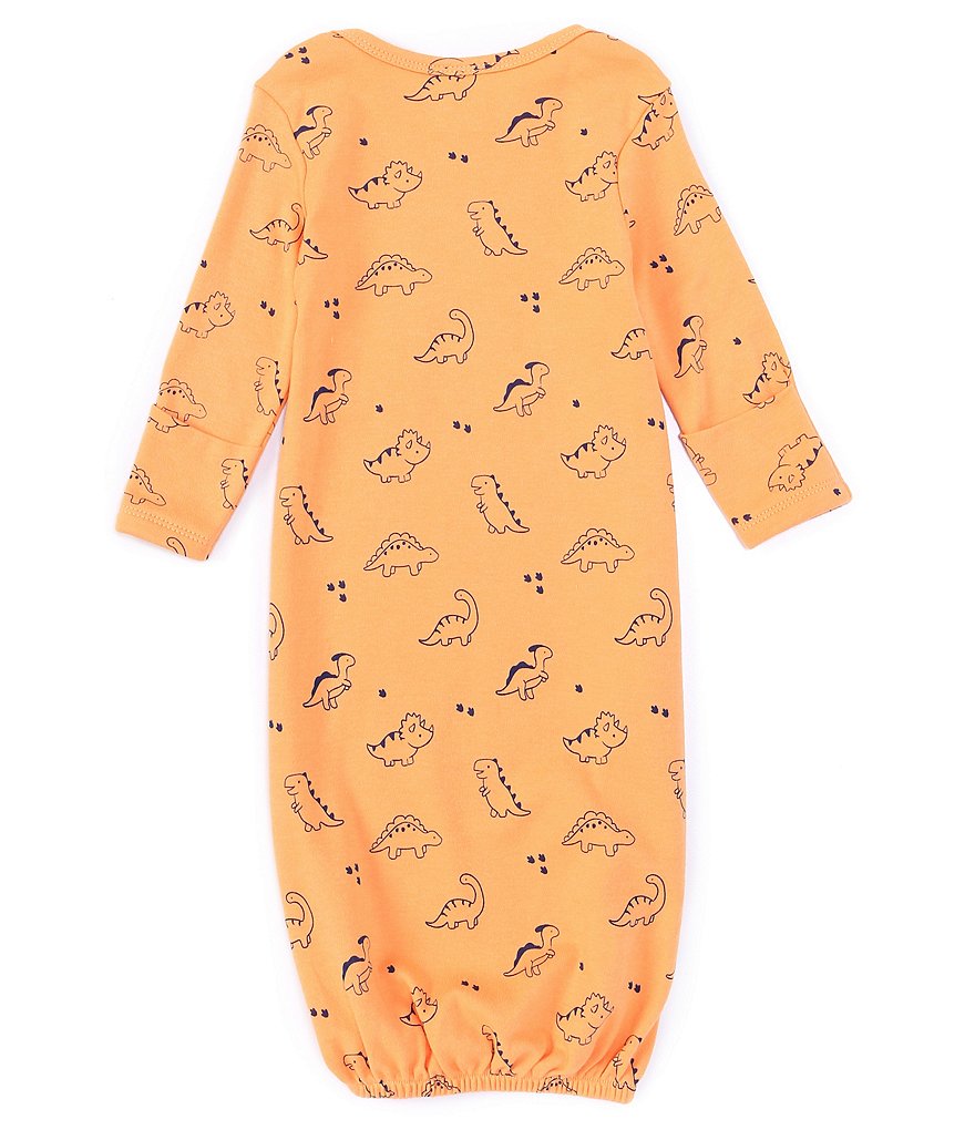 Luvable Friends Baby Boy Cotton Long-Sleeve Gowns 3pk, Little Man, 0-6 Months