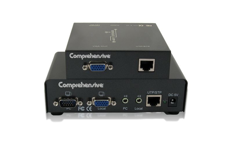Comprehensive Single Source, Single Display VGA Extender over Cat5e - 1 Input Device - 2 Output Device - 984.25 ft Range - 2 x Network (RJ-45)