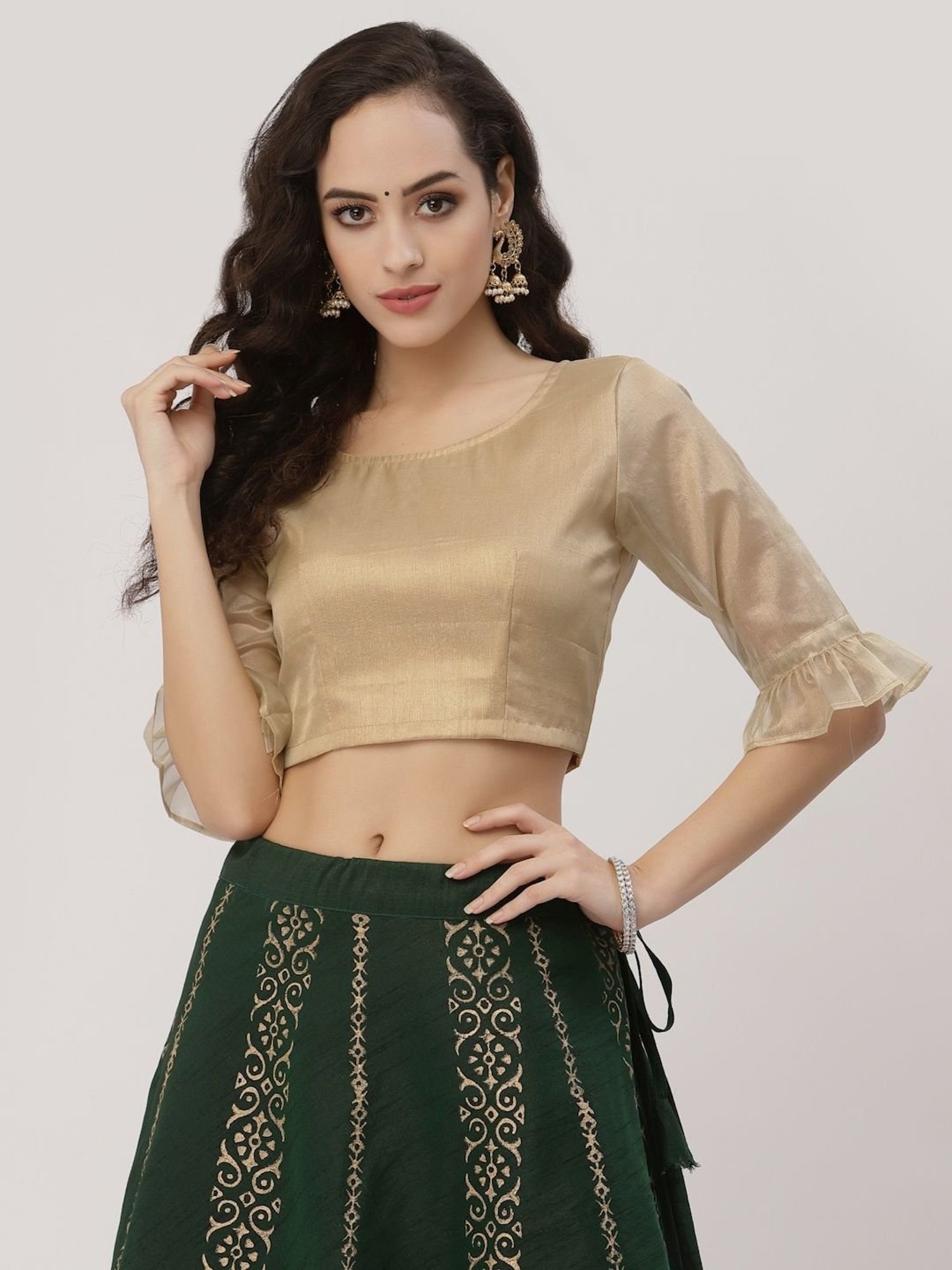 Studiorasa Golden Plain Choli