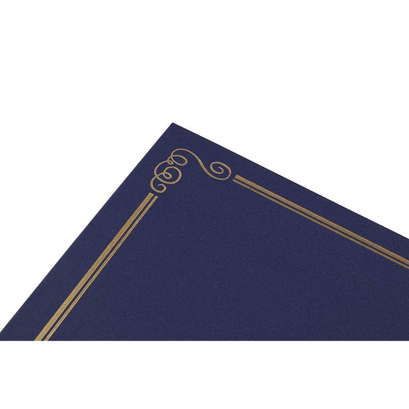 Sustainable Greetings Blue Diploma Document Cover Holder for Award Certificate 11.5 x 9 in