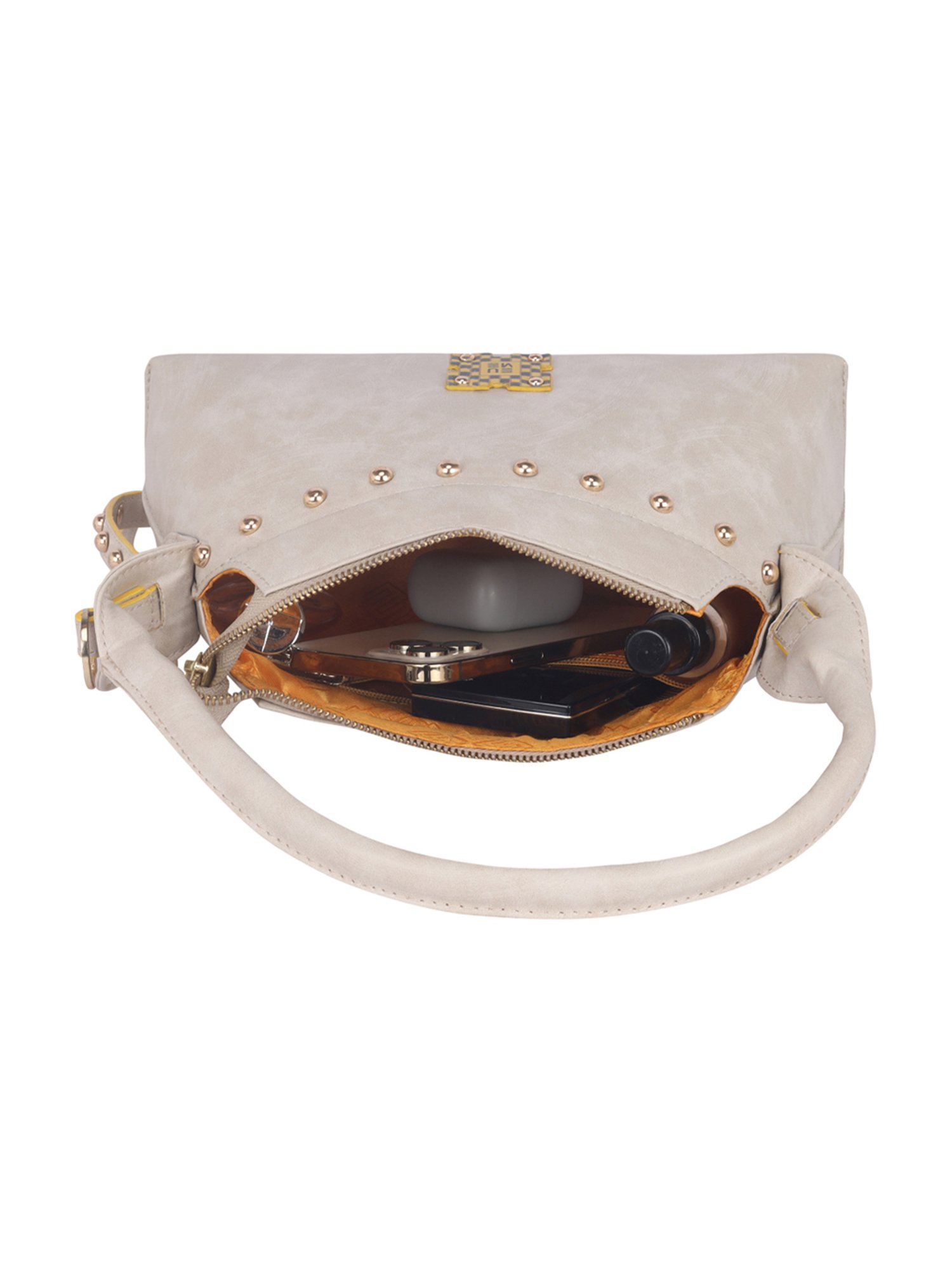 Eume Rose Off white Leather Cross Body Bag