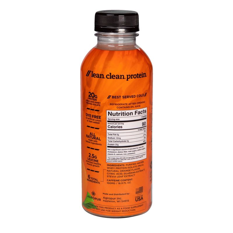 BiPro Protein Water - Orange + Caffeine - 4ct/16.9 fl oz