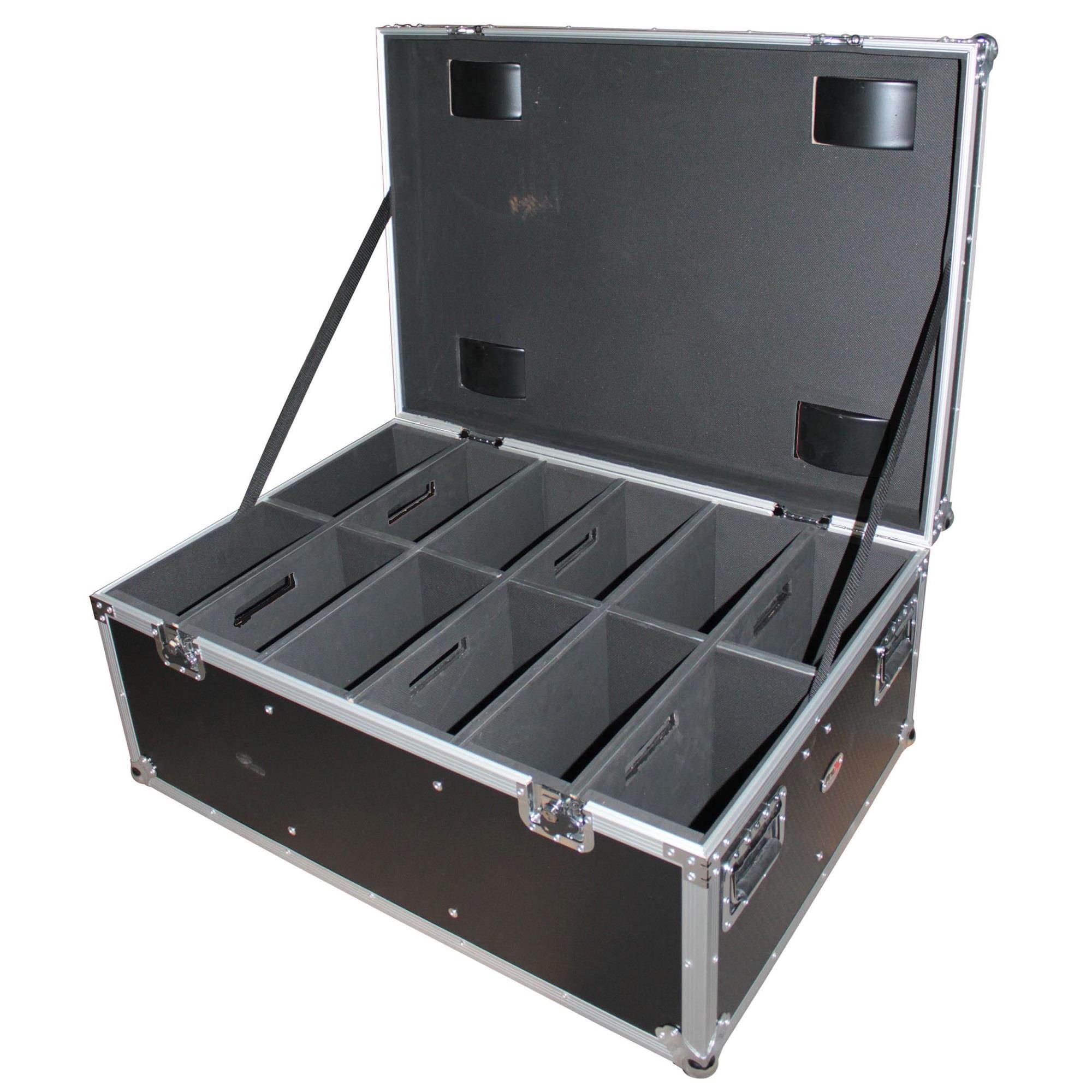 Par Can Utility Case W-Wheels Will Hold 6 or 12 Par Lights