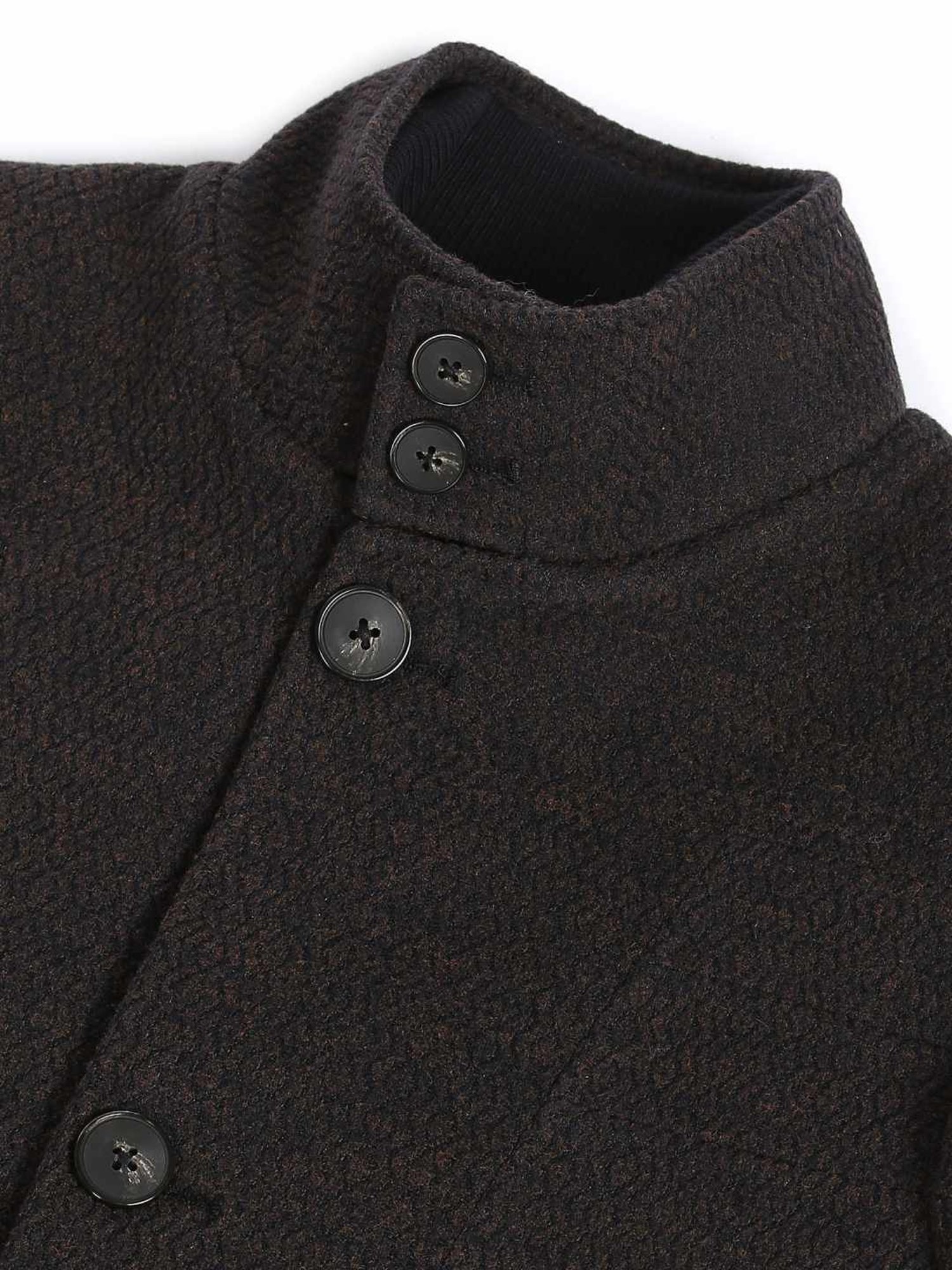 Arrow Sports Brown Regular Fit Texture Waistcoat