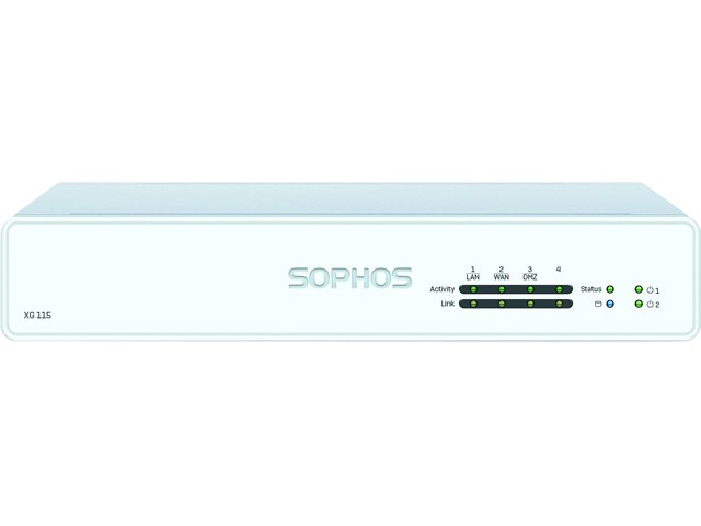 Sophos - NB1B33SEK - Sophos XG 115 Network Security/Firewall Appliance - 4 Port - 1000Base-T - Gigabit Ethernet - 4 x