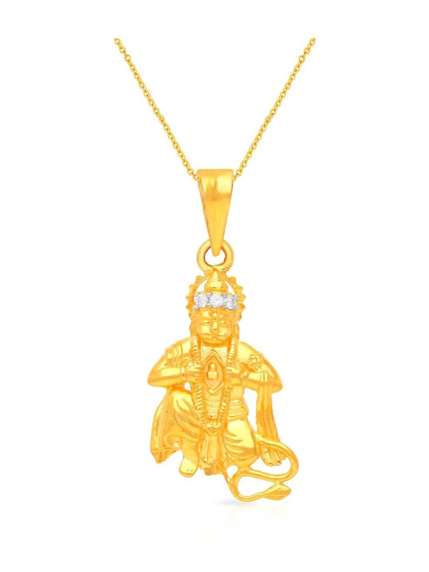 CKC Sacred Rudraksha Gold Pendant: Single Loop Elegance