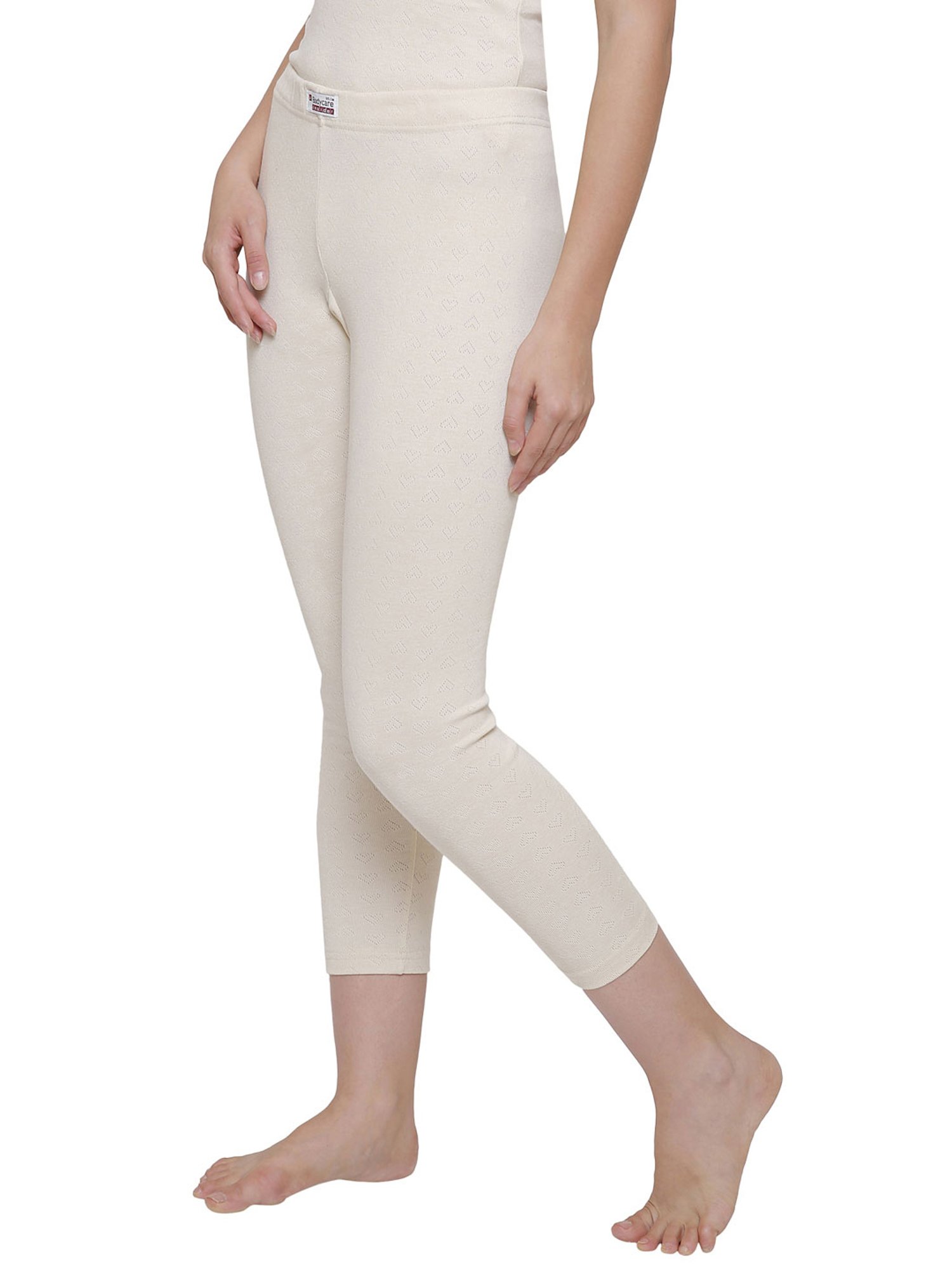 Bodycare Beige Cotton Thermal Capris