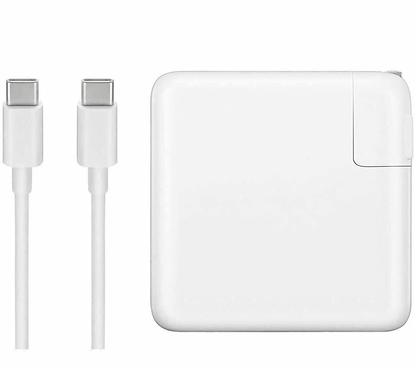 OEM Quality 61W AC Power Adapter for MacBook Pro 13 Air Charger Power supply with USB-C Charging Cable Also compatible other USB C Chare Device