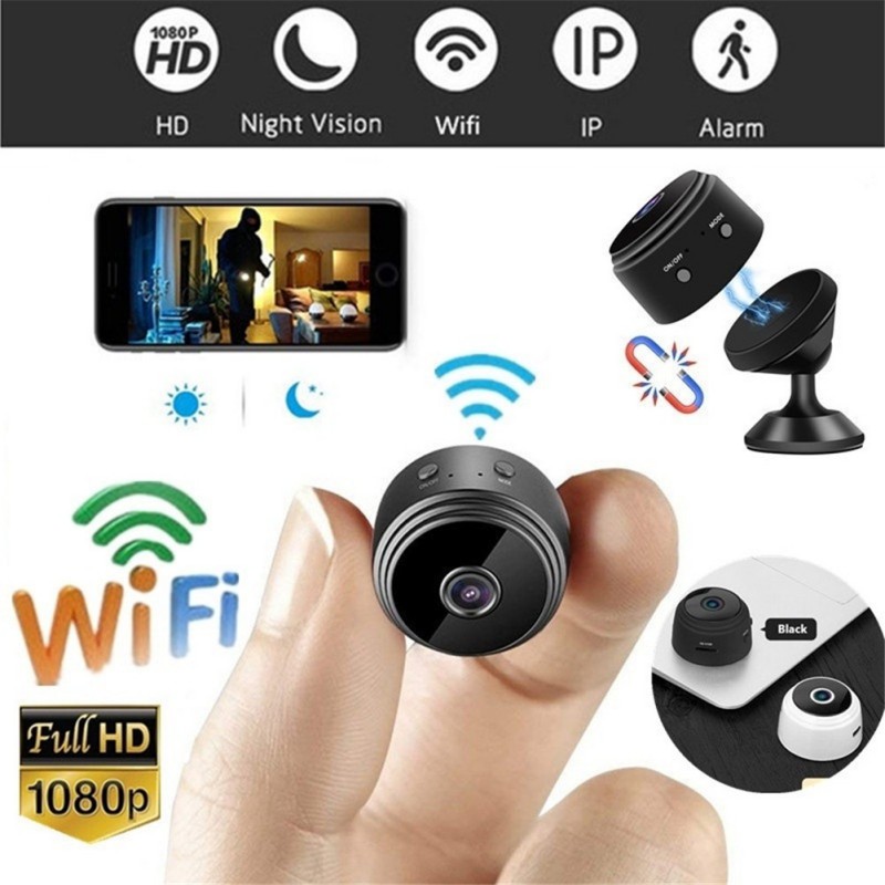 Home Security Camera, Wifi Mini Hidden Camera with Motion Detection Night Vision, HD 1080P, Built-in Battery