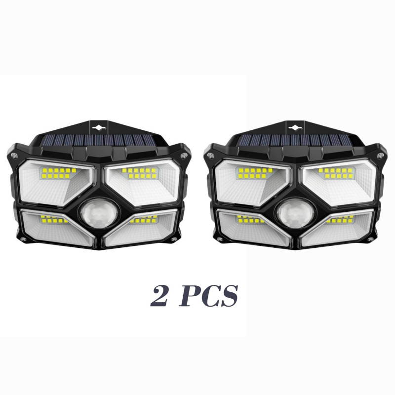 Balight Waterproof 40 LED  Solar Power Lamp Outdoor Garden PIR Motion Sensor Wall Light Unique Reflector Cup Design