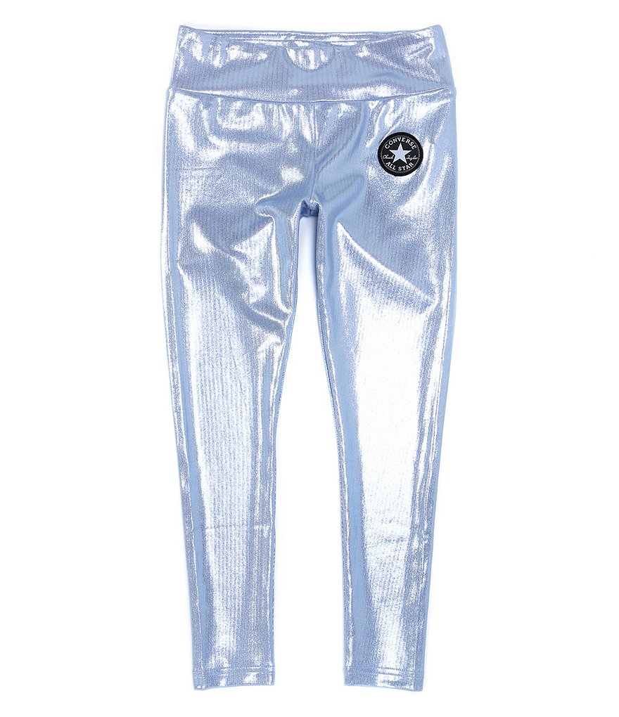 Converse Big Girls 7-16 High-Rise Dri-Fit Foil Printed Leggings