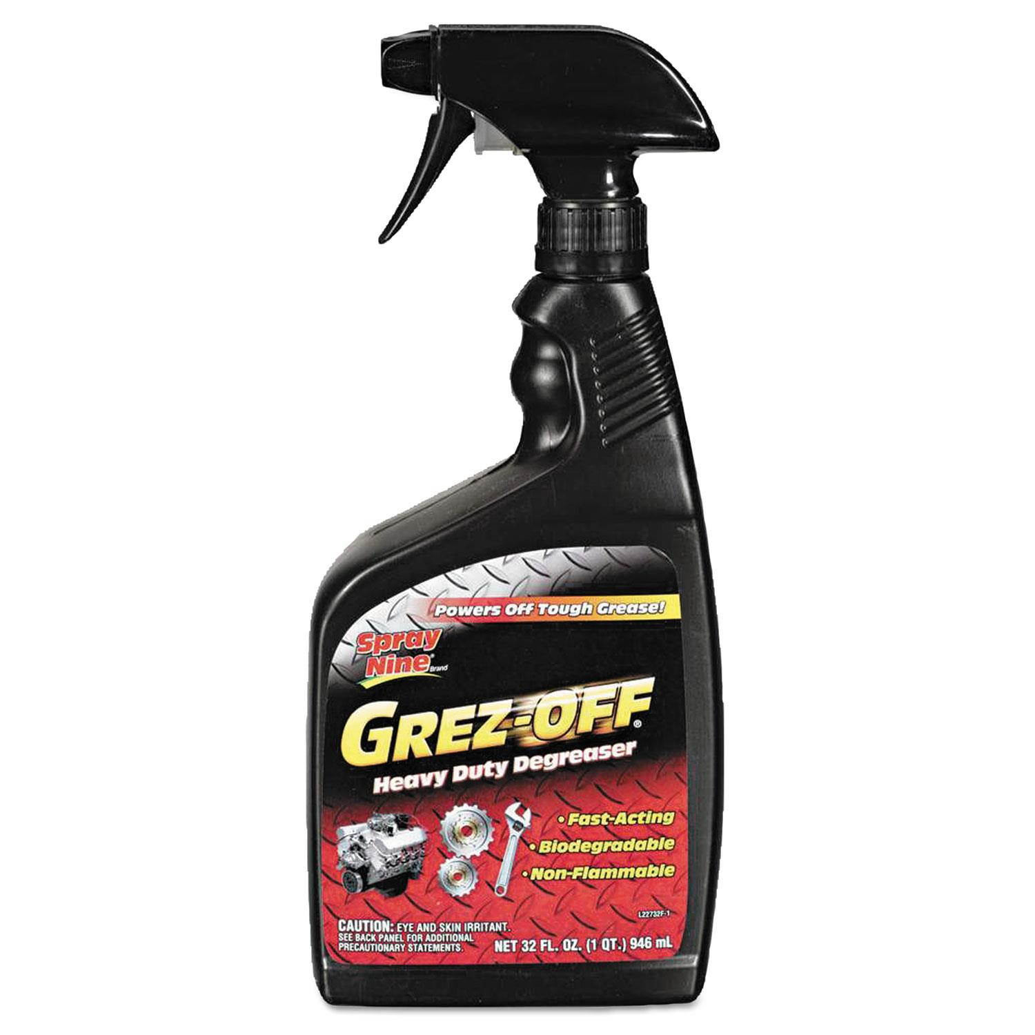 Spray Nine Grez-off Heavy-Duty Degreaser 32oz Spray Bottle 12/Carton 22732
