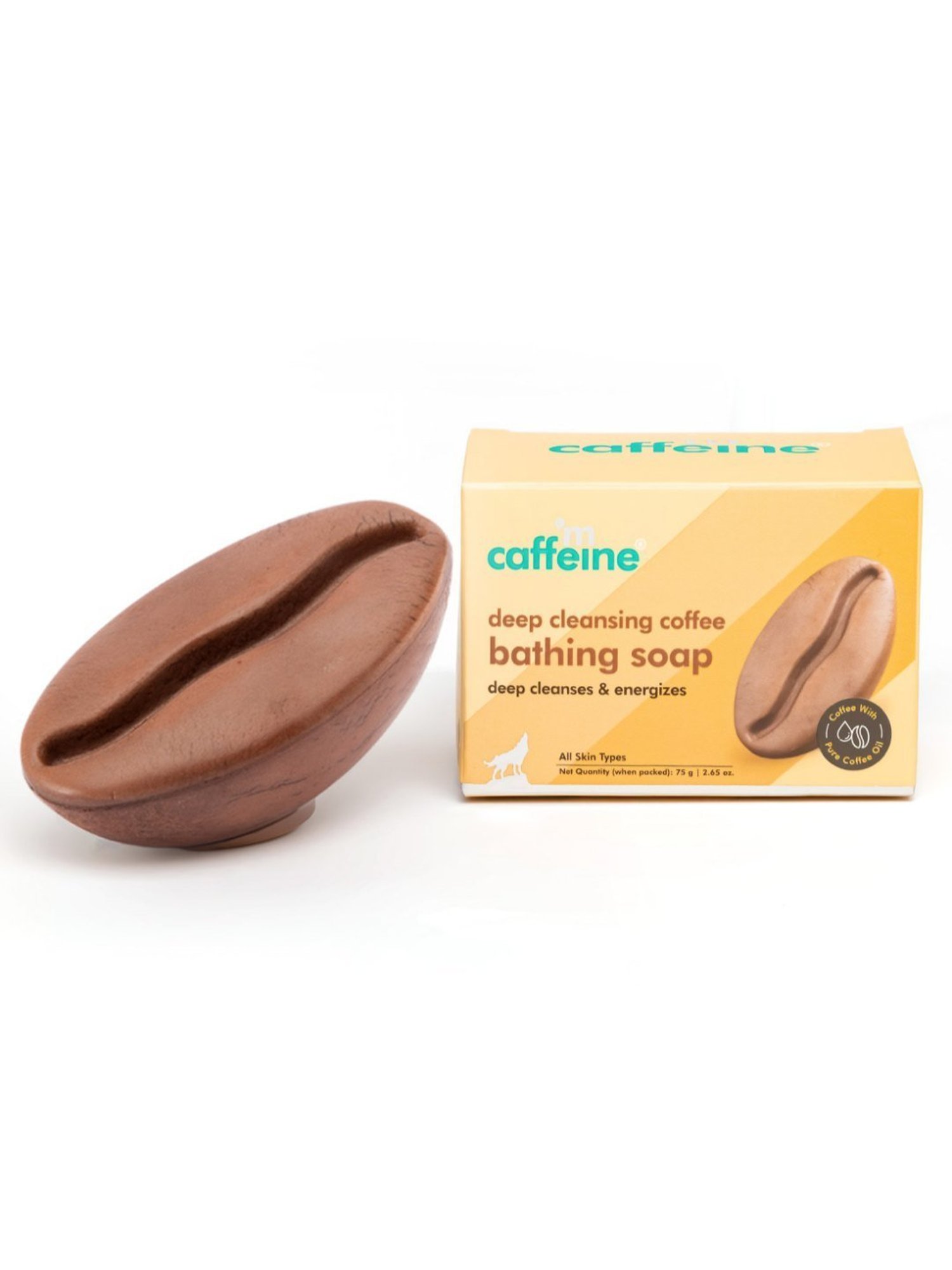 mCaffeine Deep Cleansing Coffee Bathing Soap - 75 gm