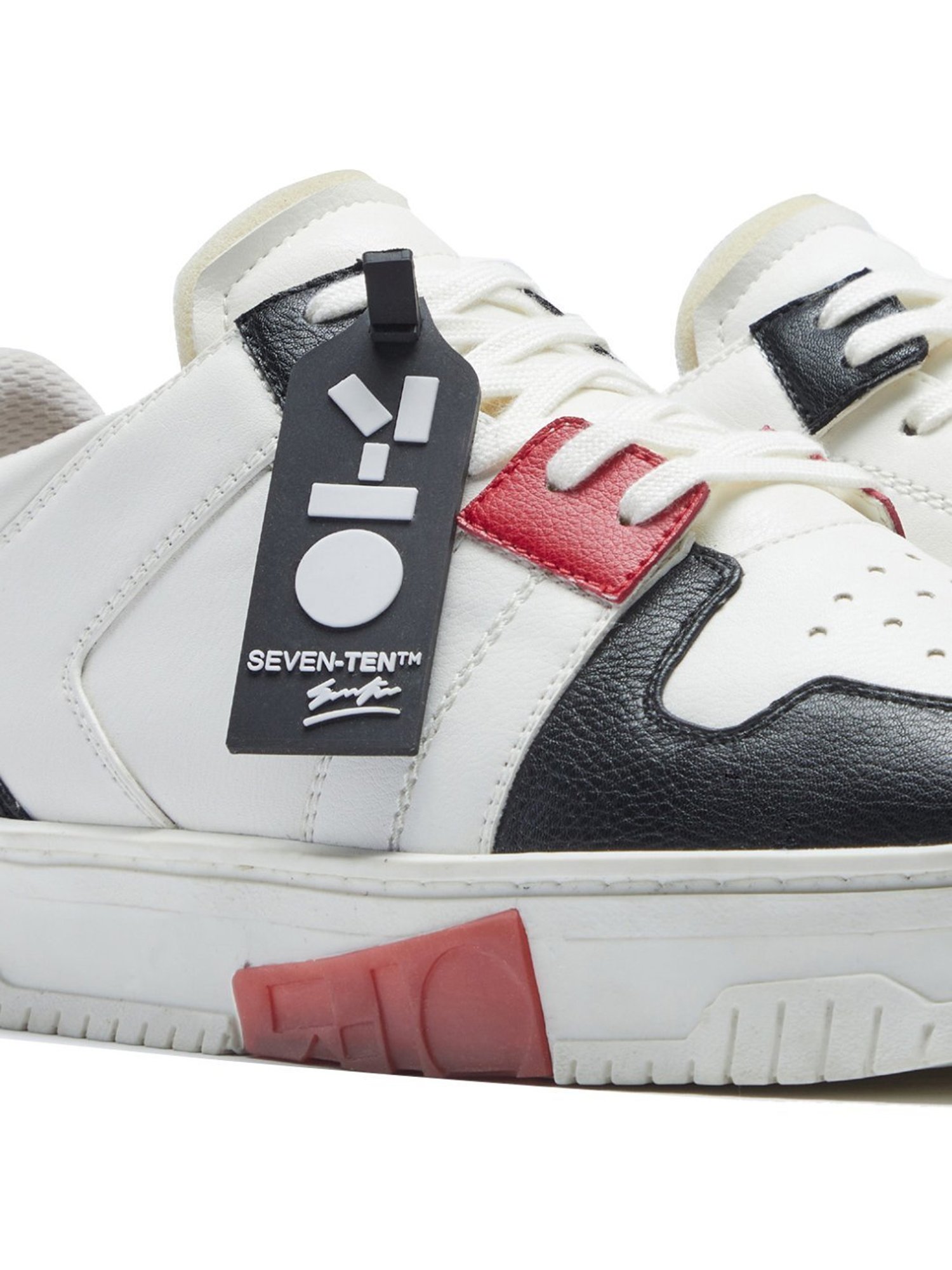 7-10 Men's White & Black Elevate Street Sneakers