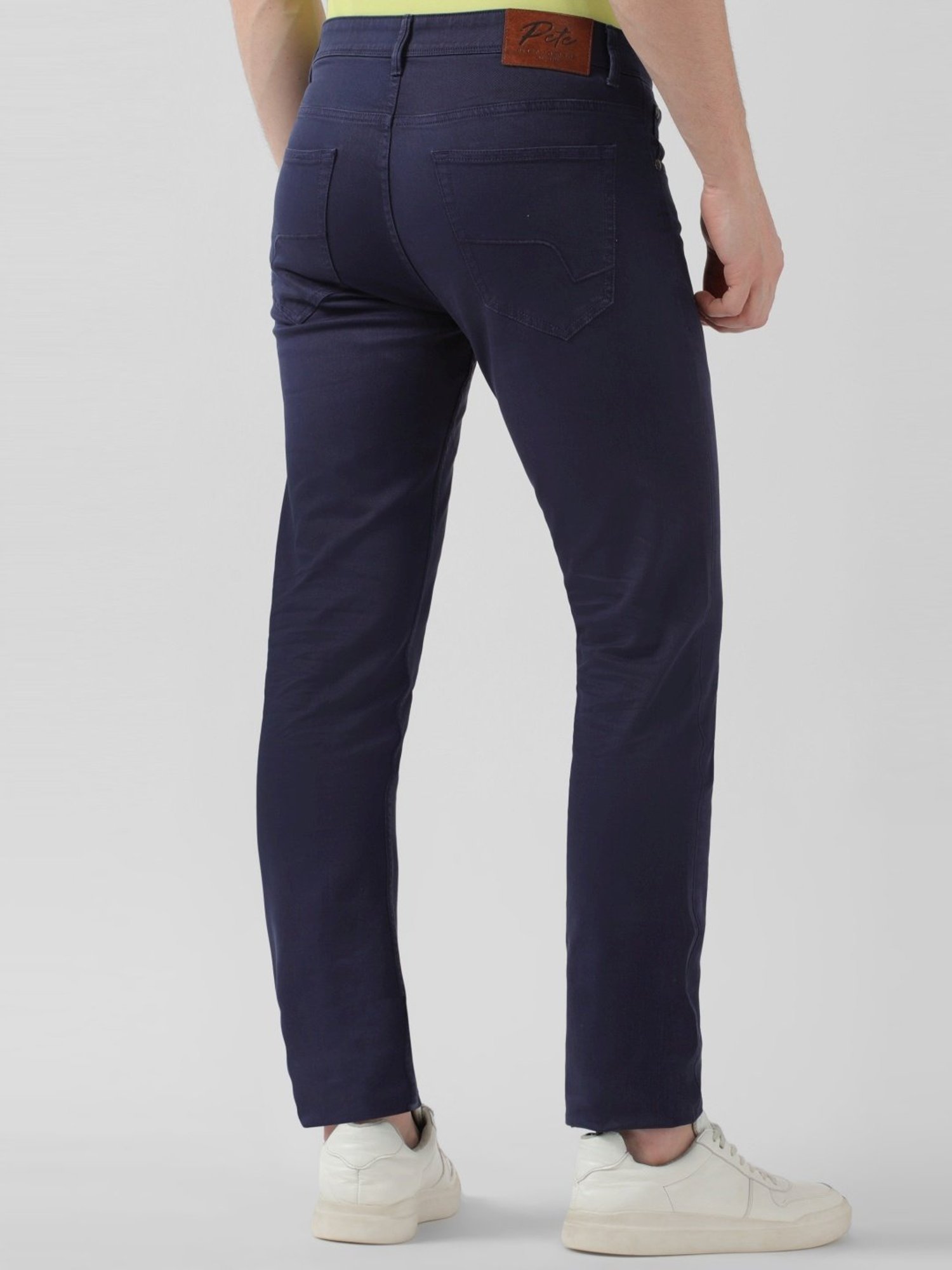 WES Casuals by Westside Olive Relaxed-Fit Mid-Rise Cotton Blend Joggers