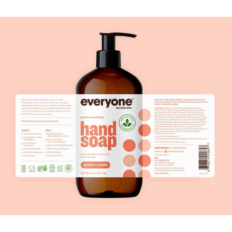Everyone Apricot Vanilla Hand Soap - 12.75 fl oz