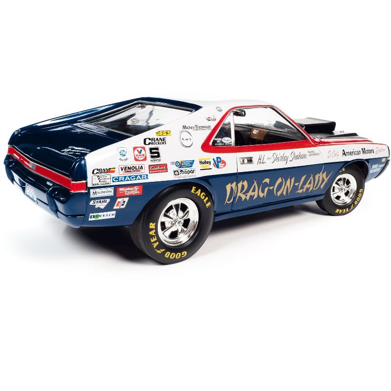 1969 AMC AMX S/S "Drag-on-Lady" "Legends of the Quarter Mile" MCACN 1/18 Diecast Model Car by Autoworld