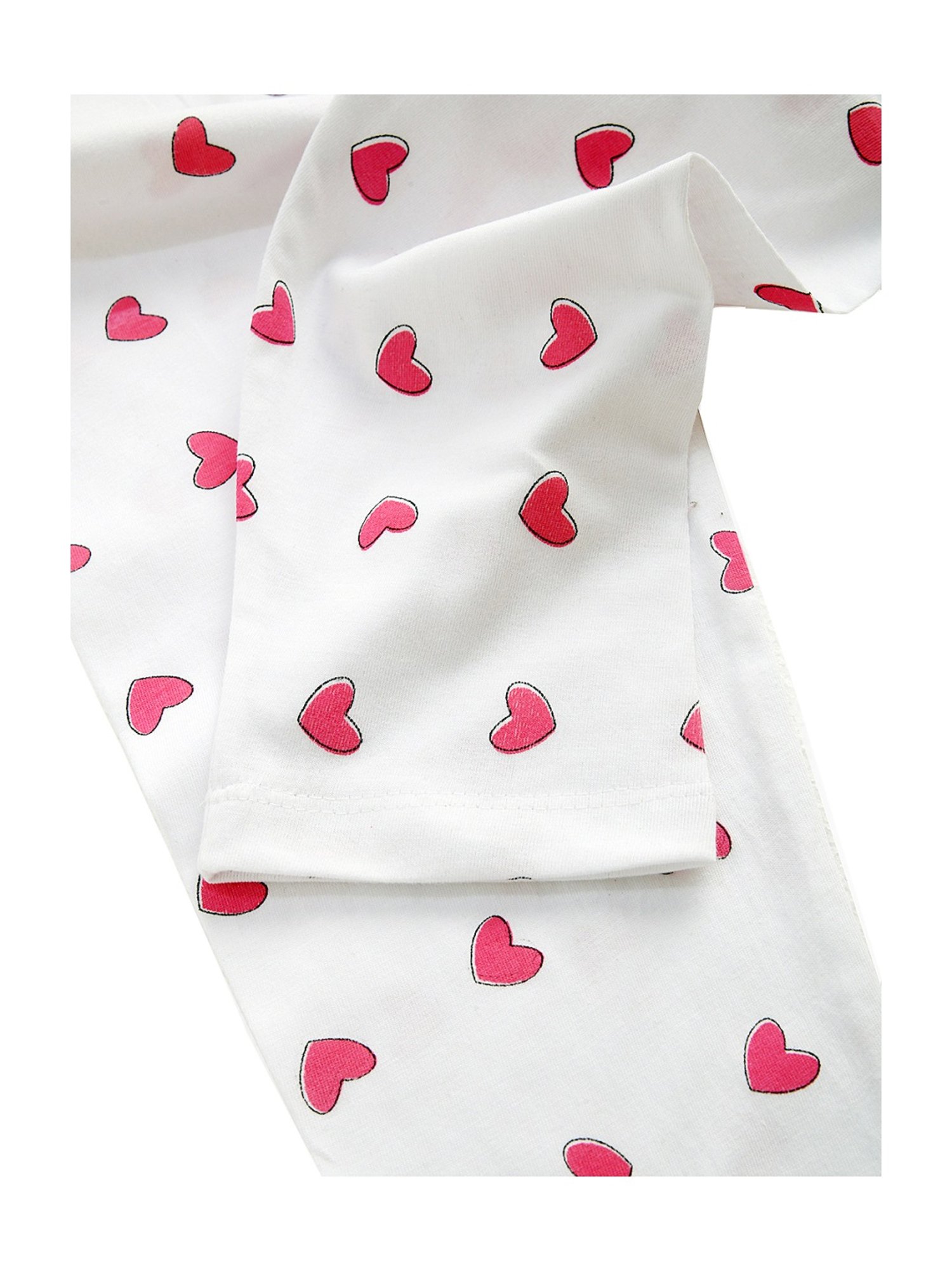 Kids Craft Peach Cotton Printed T-Shirt & Pants