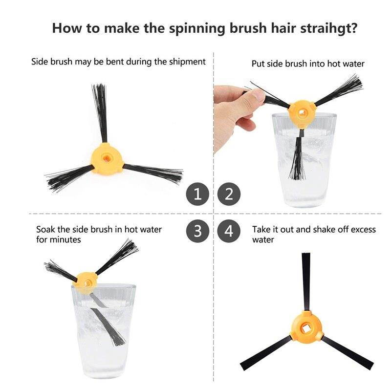 Replacement Parts for Deebot N79S Filter Side Brush Accessory Kit for Ecovacs Deebot N79S N79 Robotic Vacuum Cleaner