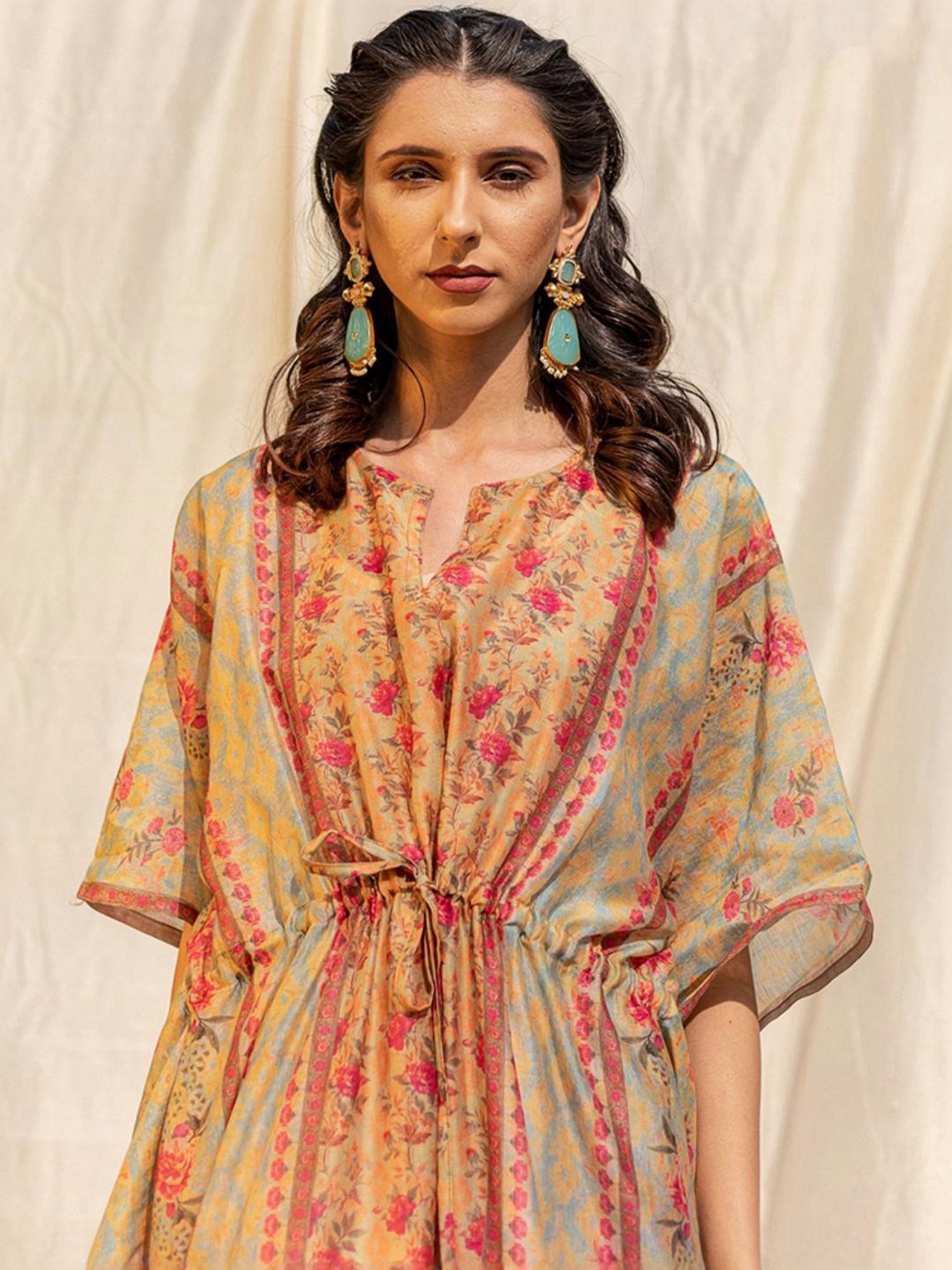 Artagai Midnight Navy Elevated Basics Co-Ord Set With Notch Collar Top And Straight Pants