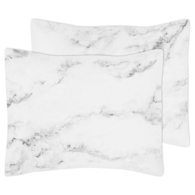 Black & White Marble Comforter Set (Full/Queen) - Sweet Jojo Designs