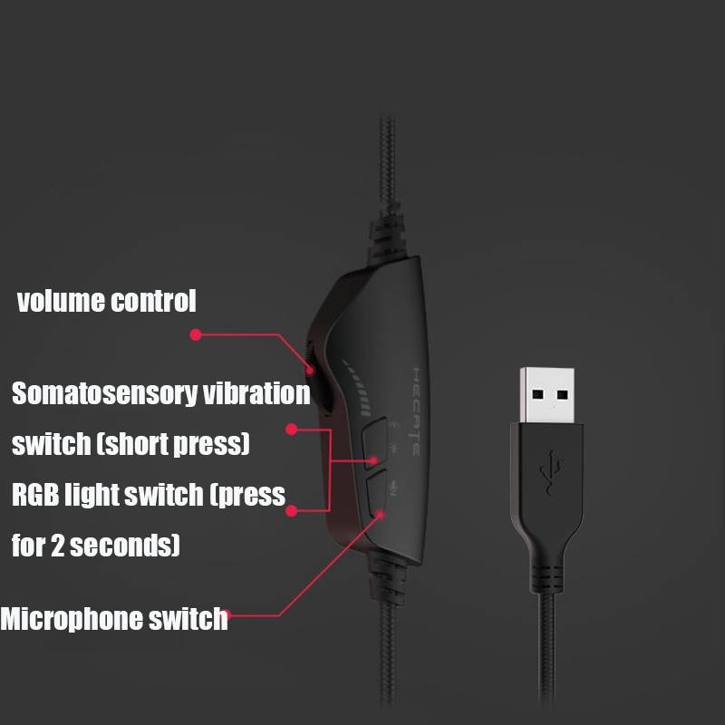 Edifier HECATE G30 Vibration Version RGB USB7.1 Independent Sound Card Professional Gaming Headset