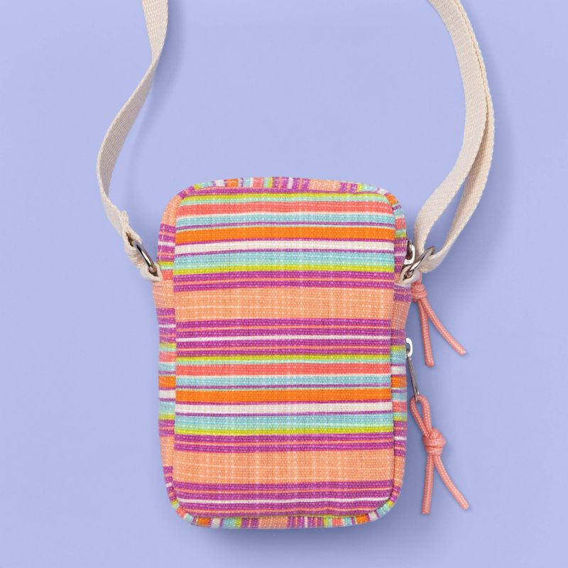 Girls' Striped Crossbody Bag - More Than Magic™