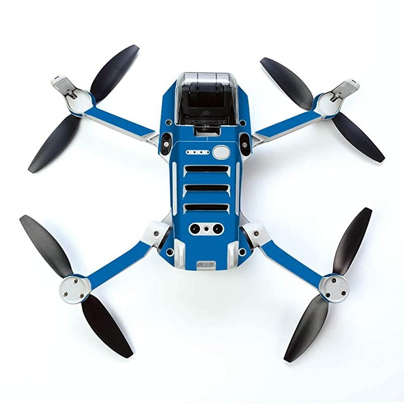 Skin for DJI Mavic Mini Portable Drone Quadcopter Solid Blue | Protective Durable and Unique Vinyl Decal wrap Cover | Easy to Apply Remove and Change Styles | Made in The USA