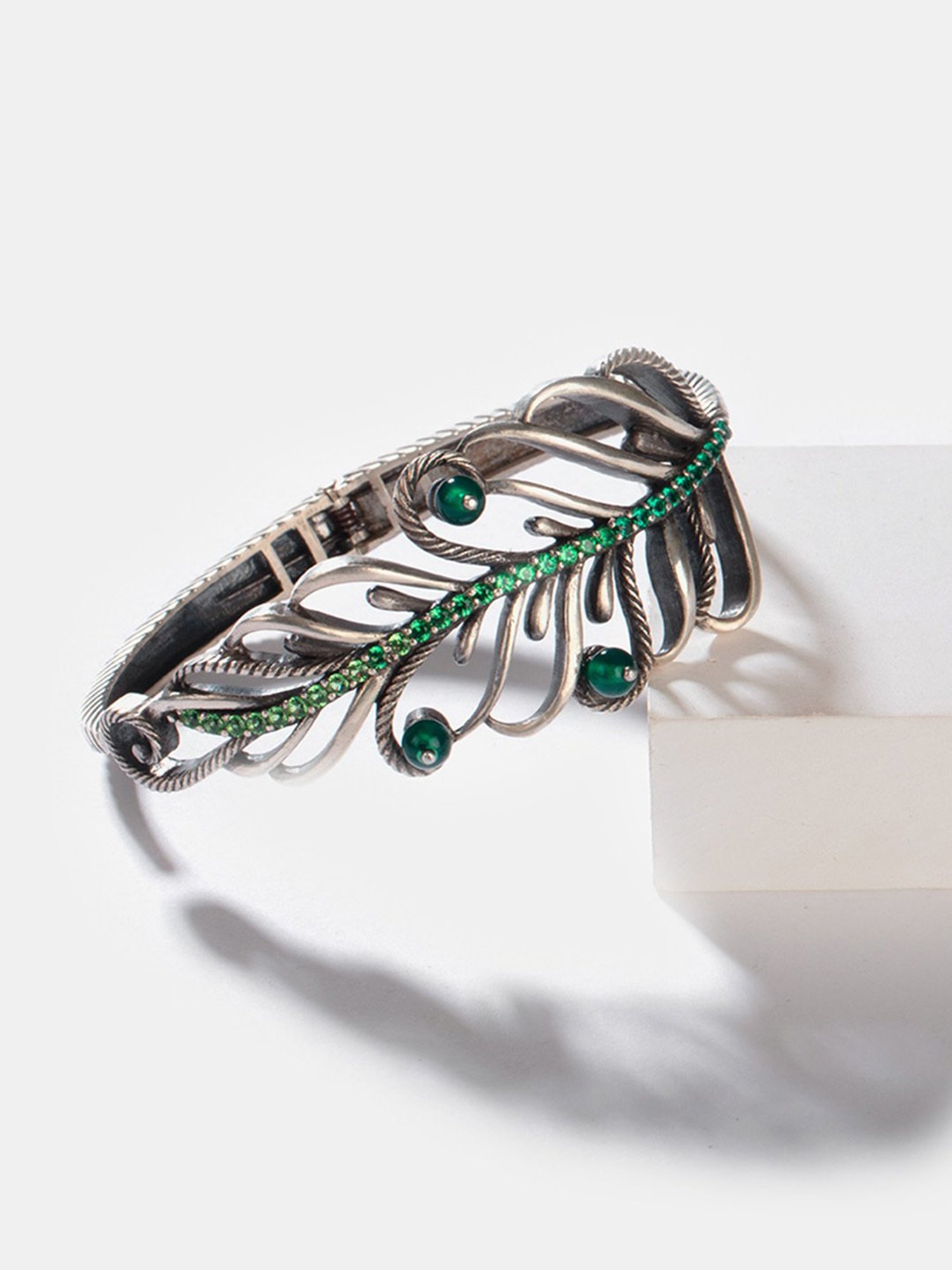 Shaya 92.5 Sterling Silver Unravel Oxidized Bracelet for Women