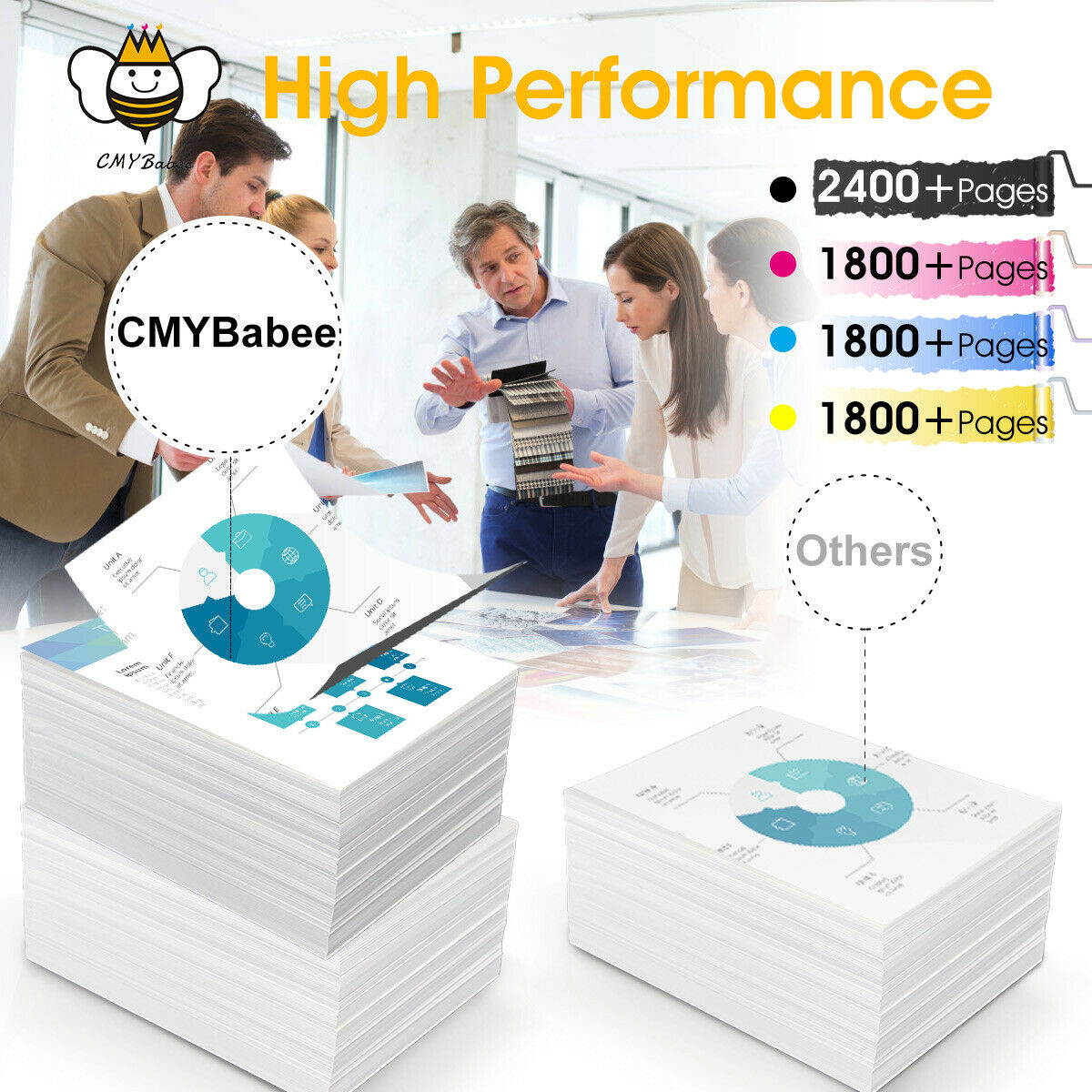 4PK Color Toner for HP CF210A 131A Laserjet Pro 200 M251nw M276nw MFP Printer