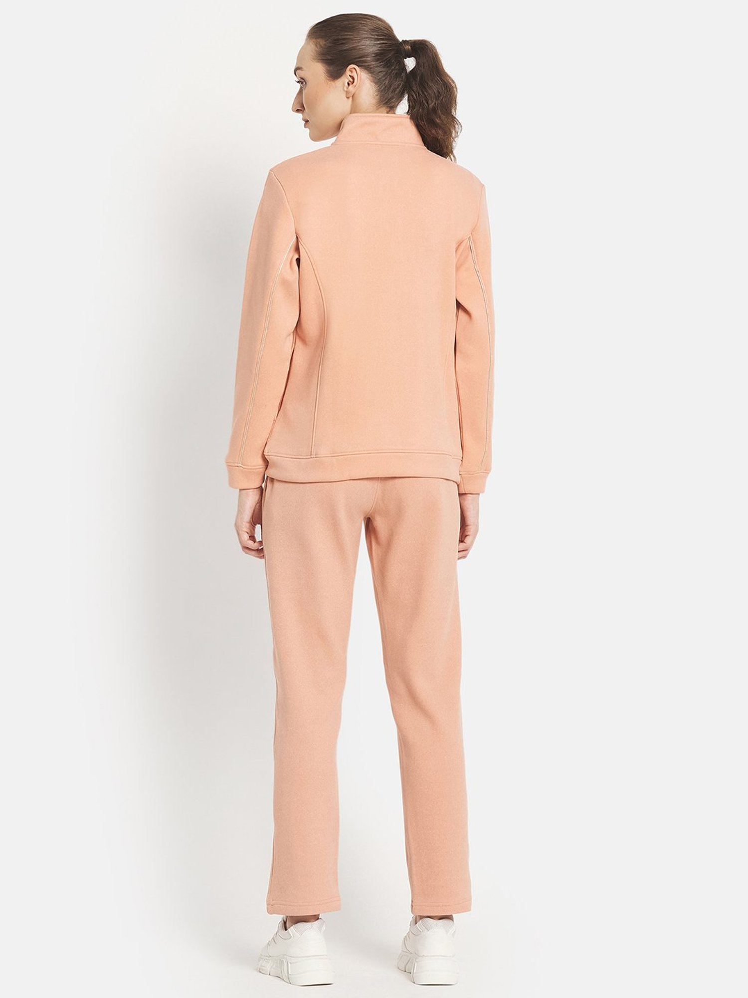 METTLE Peach Regular Fit Track Suit