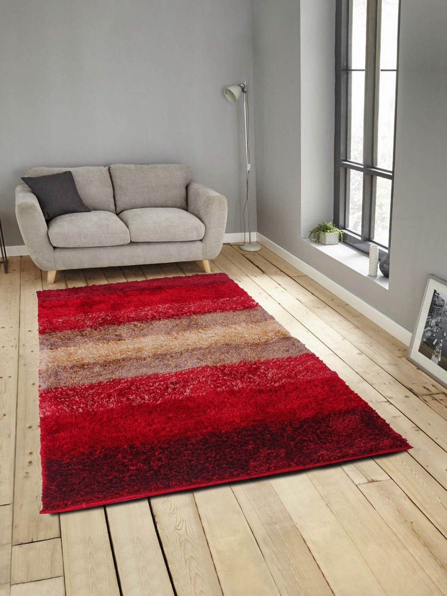 Romee Red & Beige Carpet - Set of 1