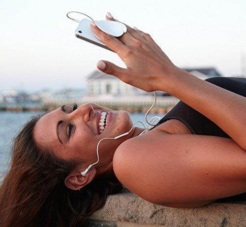 Yofo&reg; - The "Reel" Headphone Solution - Catch Calls with Earbuds & Mic, Avoid Cord Tangle (White)