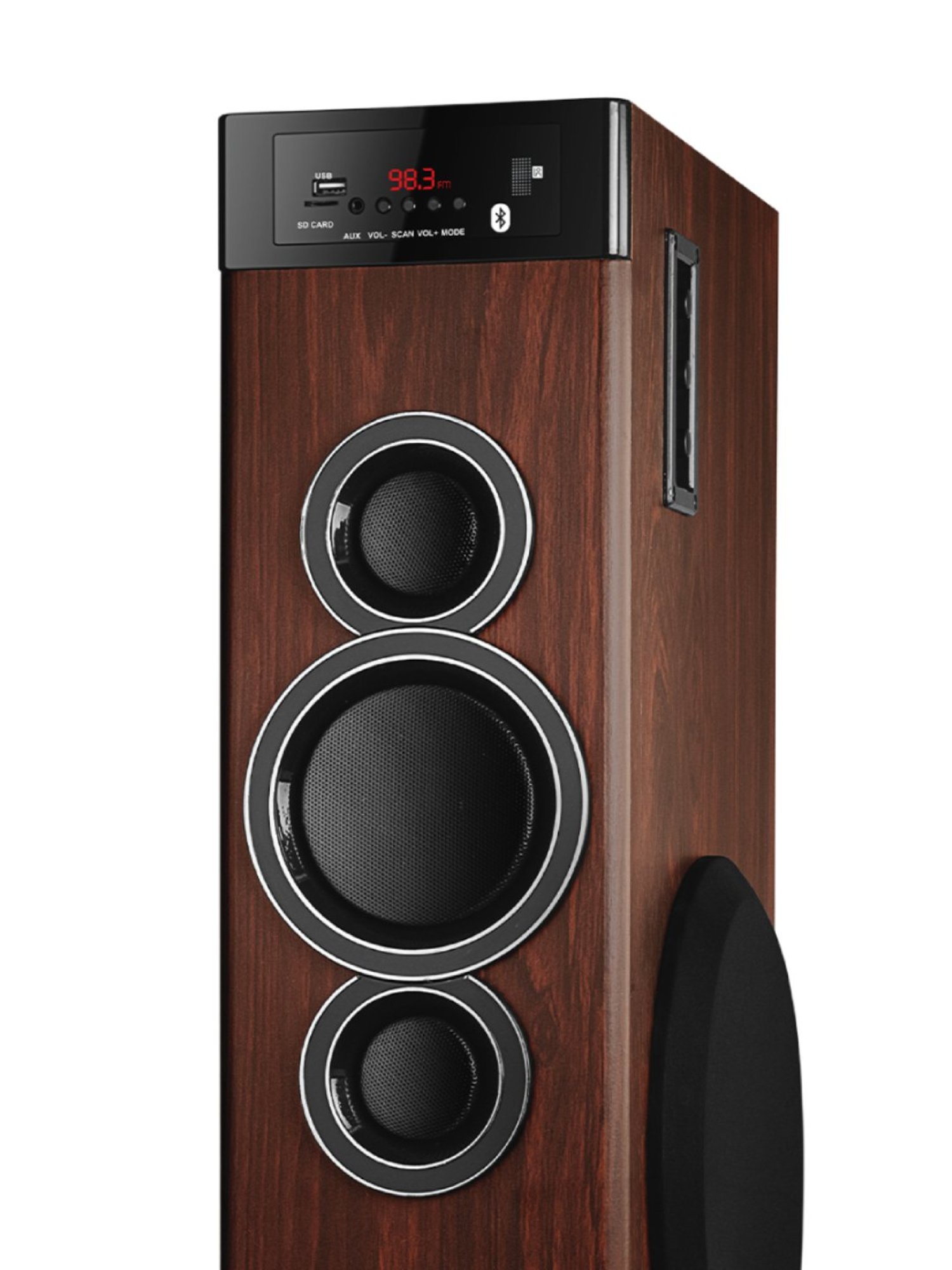 I Kall IK005 Bluetooth Tower Speaker (Brown)