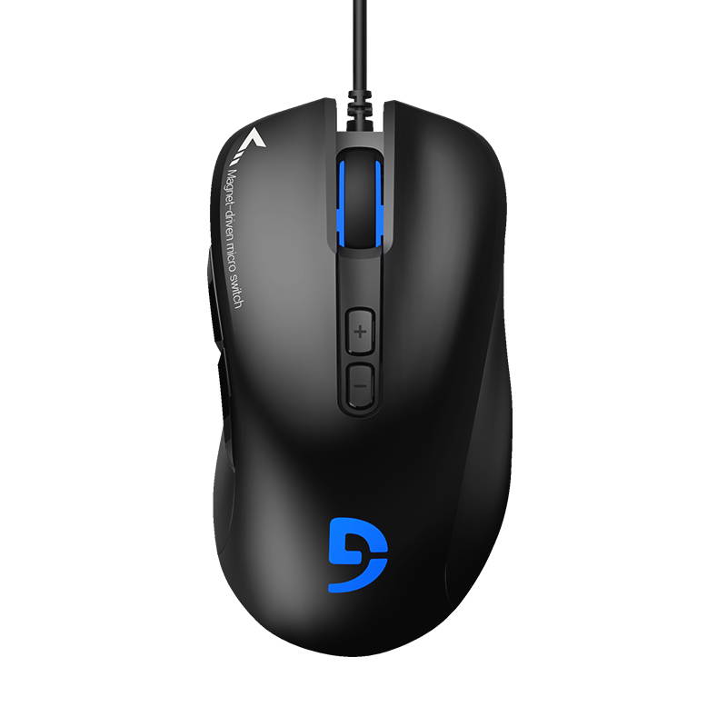 Fuhlen G90 Pro Magnet-driven Micro Switch 2017 Most Advanced Mouse Tech 5000DPI LED Gaming Mouse - Black