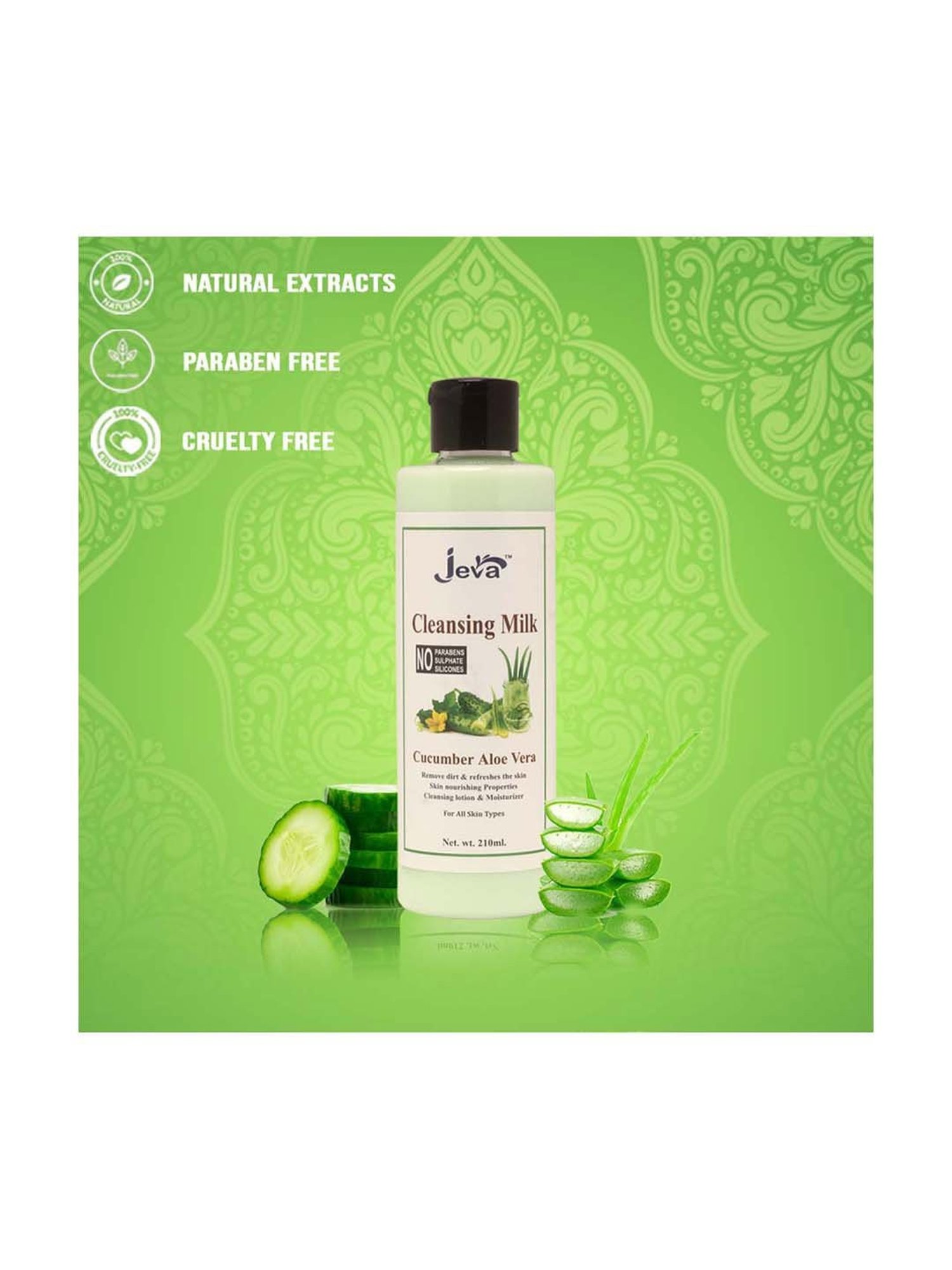 Cucumber Aloevera Cleasing Milk - 210 ml