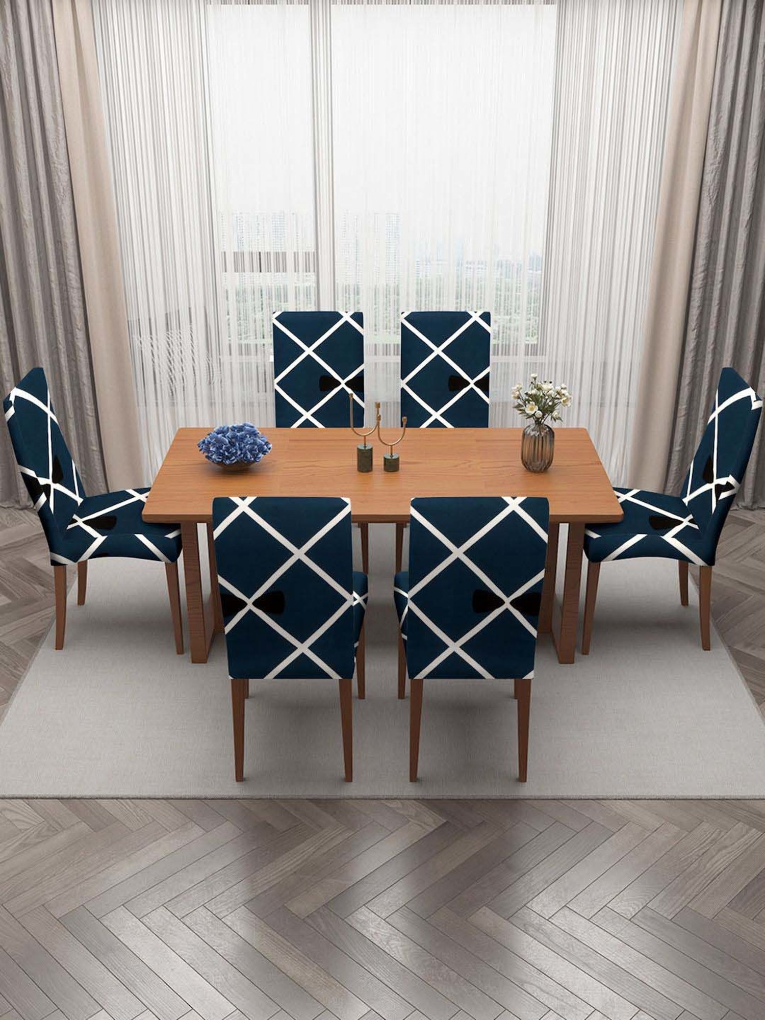 MODERN HOMES White Cotton Hand-Knotted Curtain Ropes - Set of 2