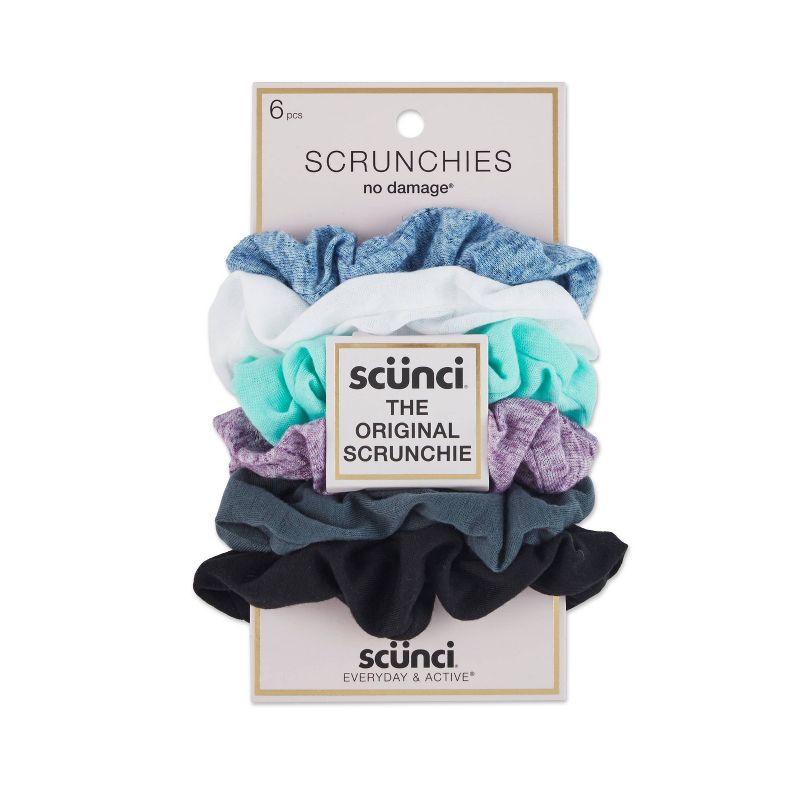 scunci Scrunchies - 6pk - Assorted Colors
