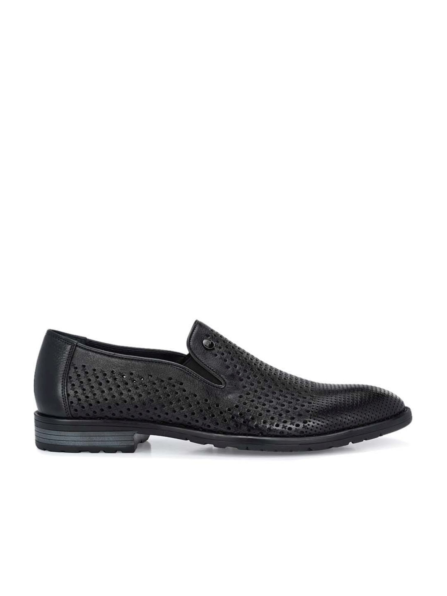 Hitz Men's Black Formal Loafers