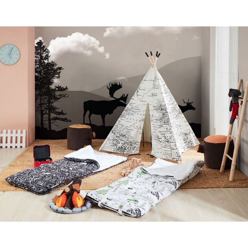 Wonder&Wise 1010100521 Around the World Indoor Childrens Kids Toddler Foldable Canvas Play Tent House Toy for Ages 3 and Up
