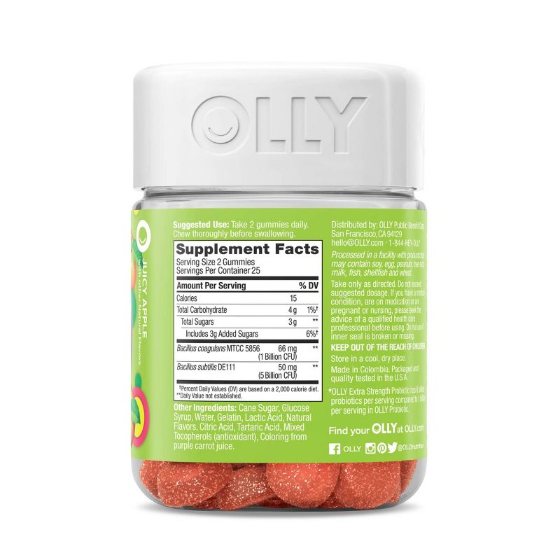 OLLY Extra Strength Probiotic Gummies - 50ct