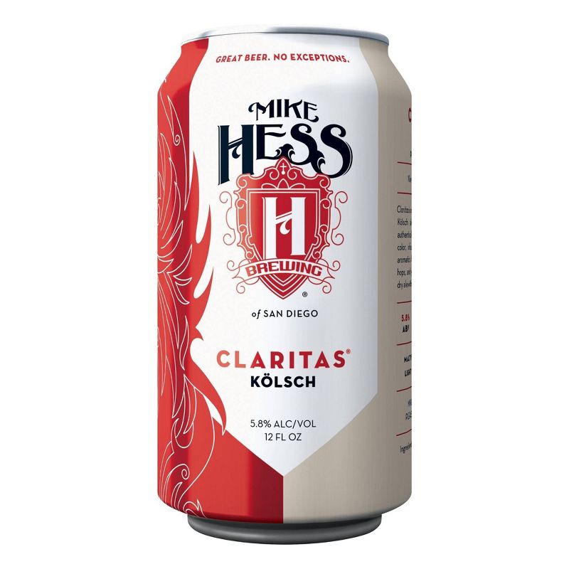 Mike Hess Claritas Kolsch Beer - 6pk/12 fl oz Cans