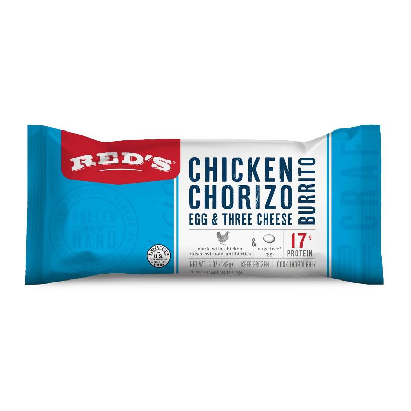 Red's Chicken Chorizo Egg Cheese Breakfast Burrito - 5oz