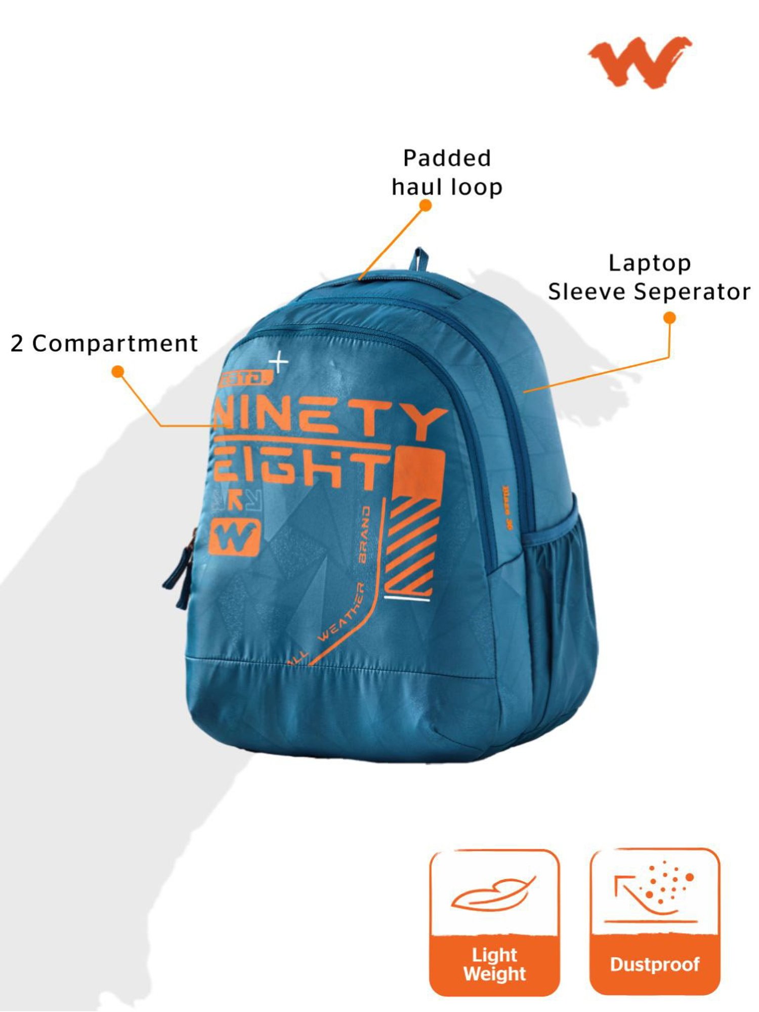 Wildcraft Blaze 35 Blue Laptop Backpack