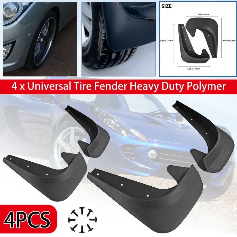 4x Car Accessories Universal Front Rear Mud Flap Flaps Splash Guard Mudguards