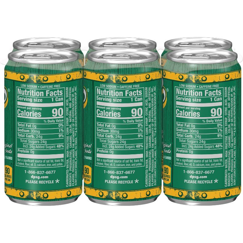 Vernors Ginger Soda - 6pk/7.5 fl oz Cans
