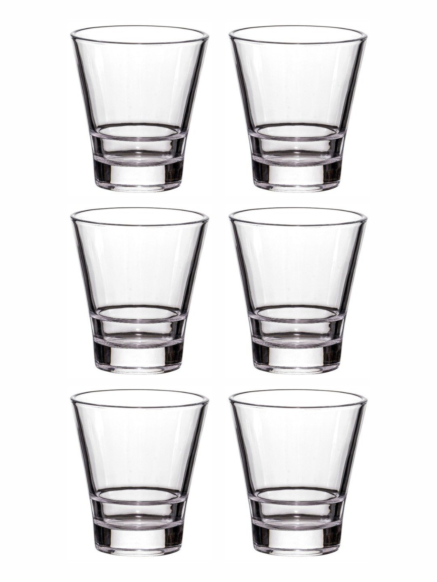 Goodhomes Transparent Glass Juice Tumbler - Set of 6