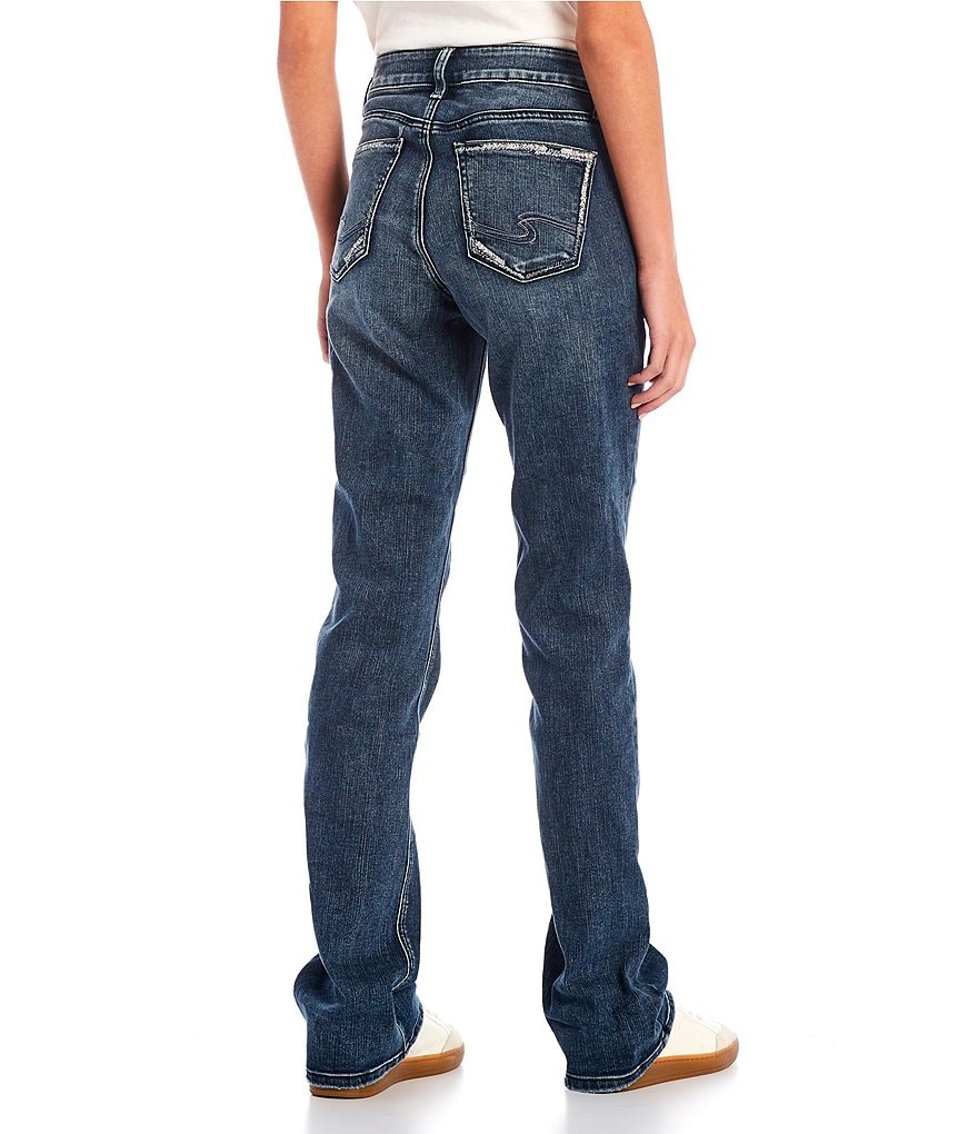 Silver Jeans Co. Elyse Mid Rise Recycled Polyester Slim Bootcut Jeans