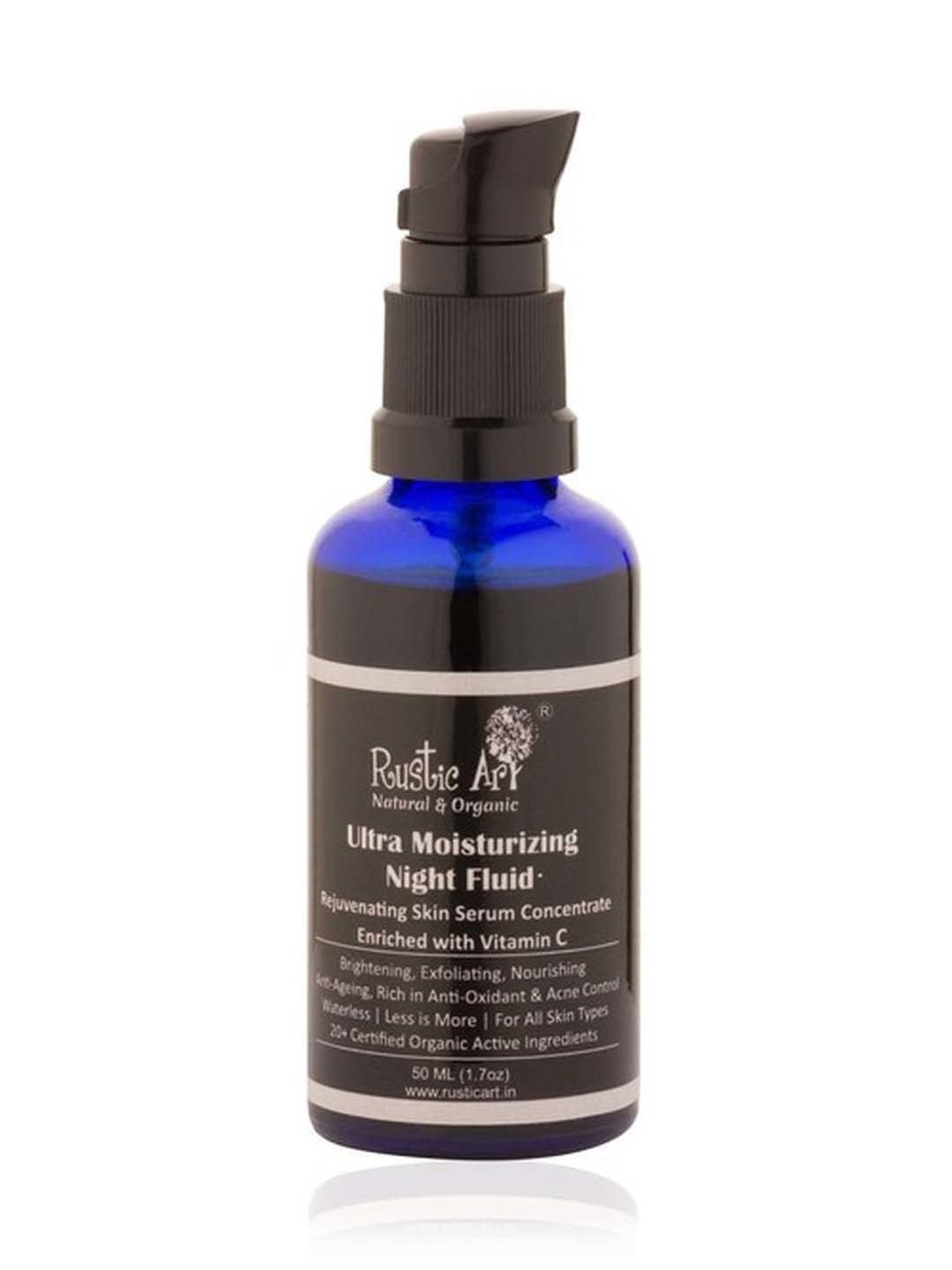 Rustic Art Organic Ultra Moisturizing Night Fluid - 50 ml